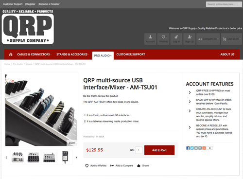 e-commerce qrp product